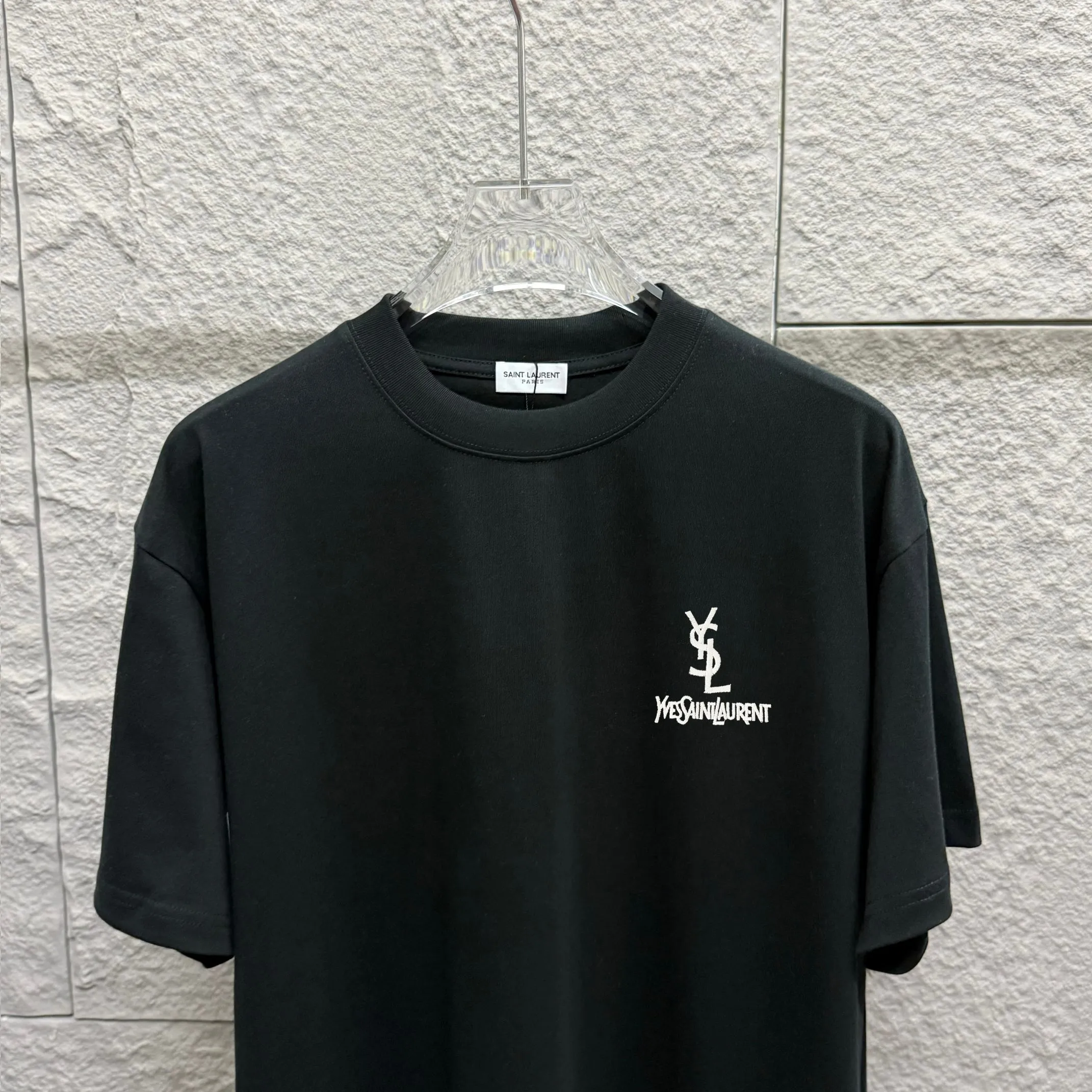 Ysl* * 2025 New Arrival Classic Black White T Same Style Size： S （90-130 ） M （120-150 ） L （140-165 ） XL （160-180 ） XXL （180-210 ） ：Black White